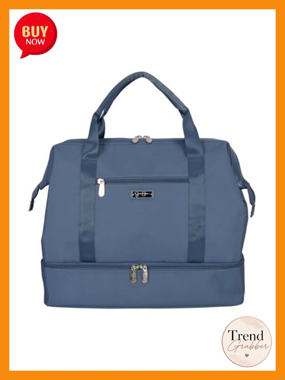 Weekender Duffel Travel Bag Polyester Drop Bottom